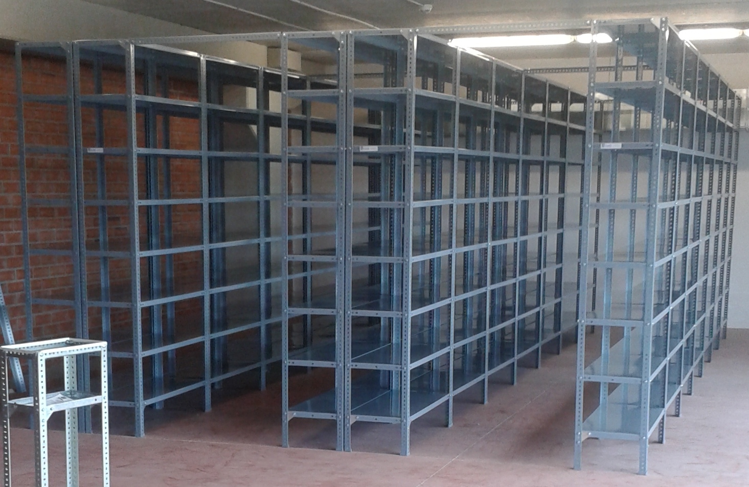 estanterias metalicas dobles para almacenes